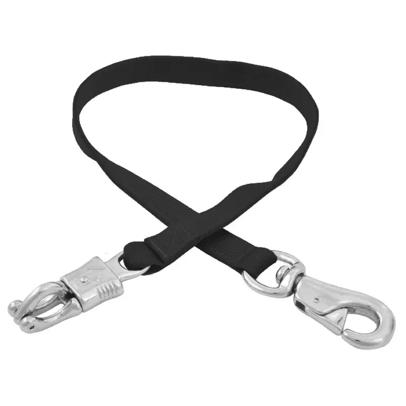 Jeffers Nylon Horse Trailer Tie with Bull Snap End & Panic Snap End, 3'L