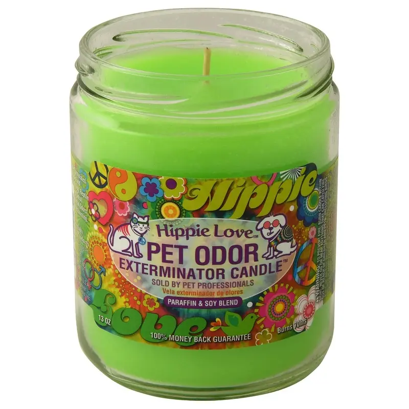 Pet Odor Exterminator Candle, Hippie Love, 13 oz