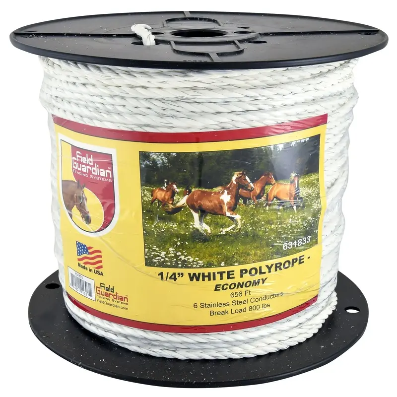 1/4" White Polyrope, 656'