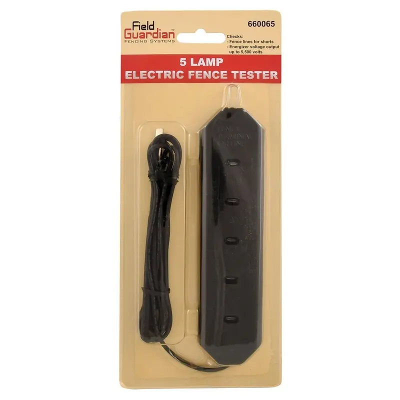 5 Lamp Electric Fence Tester
