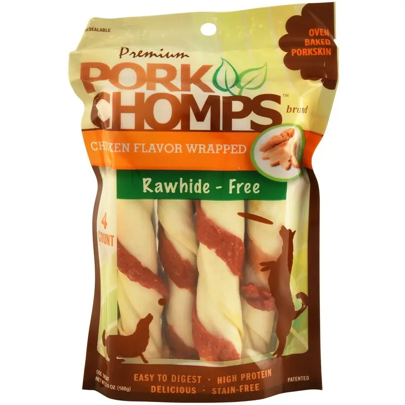 Pork Chomps Twists, Roasted Chicken