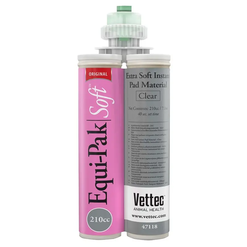 Equi-Pak Soft, 210 cc Extra Soft Instant Horse Hoof Pad Material