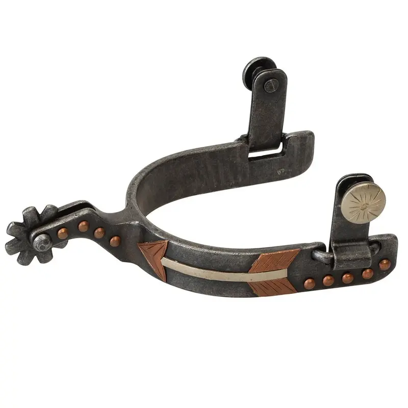 Ladies' Buffed Black Arrow Spurs