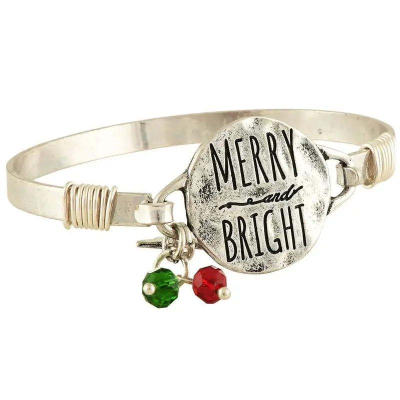 "Merry & Bright" Bangle Bracelet