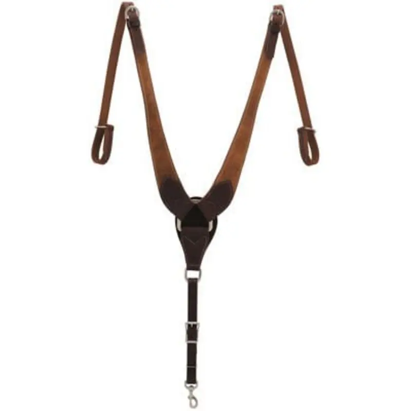 Weaver Rough Out Oiled Canyon Rose Pulling Breast Collar
