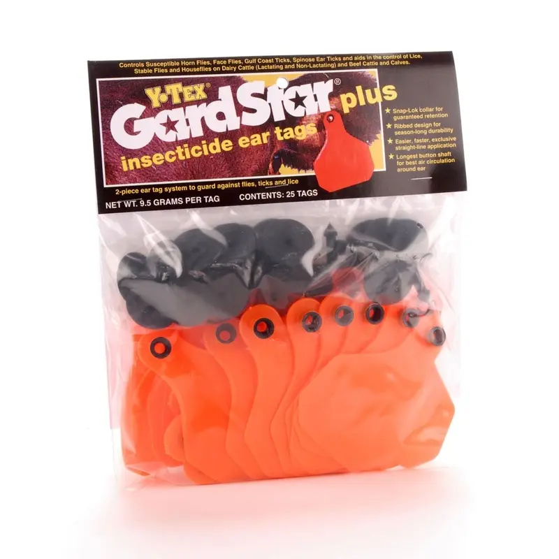GardStar Plus Cattle Insecticide Ear Tags, pkg of 25 Fly Tags