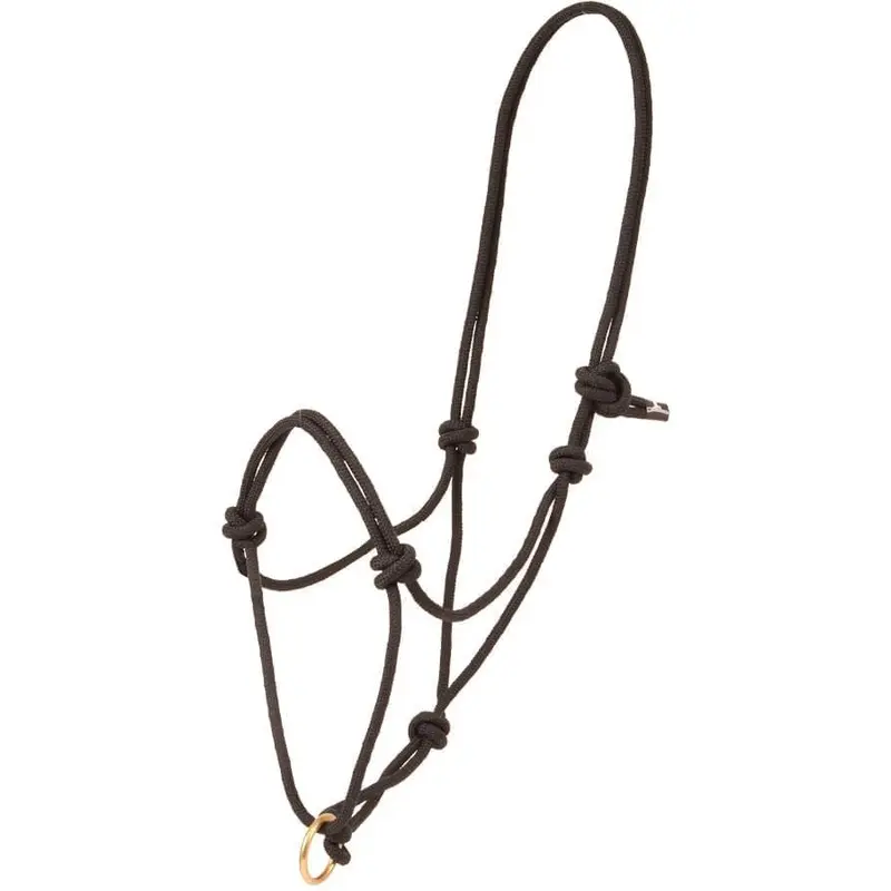 Poly Rope Halter with Brass Plated Lead Ring