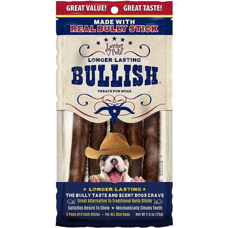 6" Bullish Treat Sticks, 5 pk