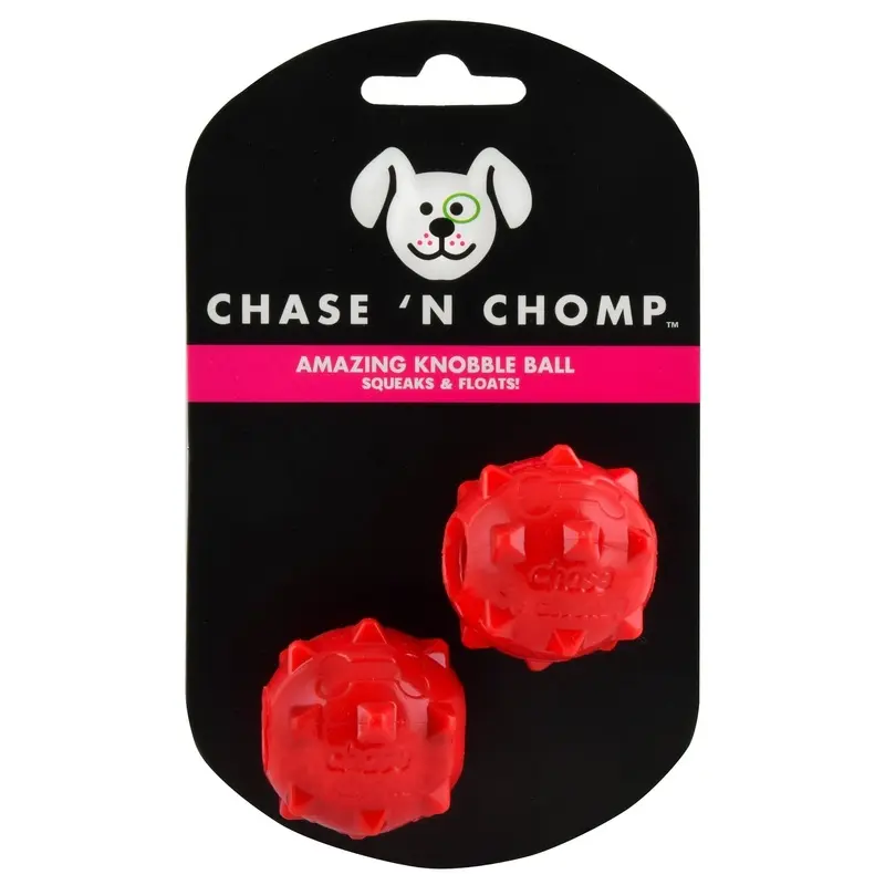 Amazing Knobble Ball Squeak & Float Dog Toy