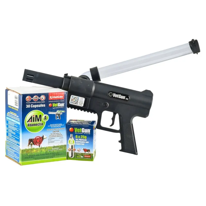 VetGun III AiM-A Cattle Fly Insecticide Delivery System - 30 Cow Starter Kit