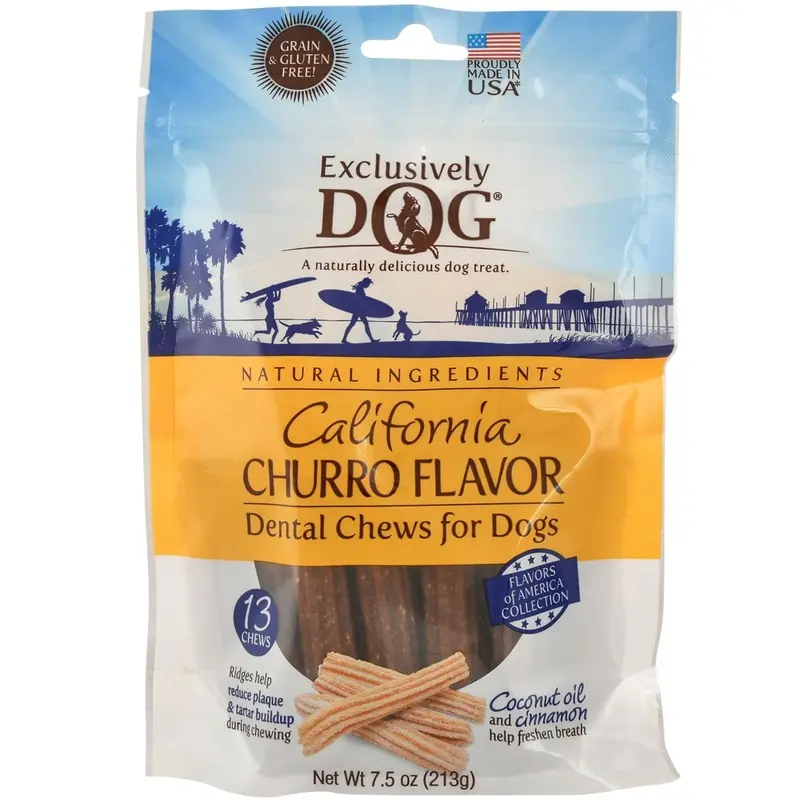 California Churro Flavor Dental Chews for Dogs