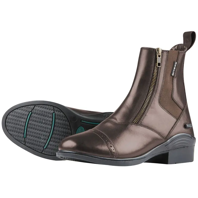 Dublin Evolution Double Zip Front Paddock Boots, Brown
