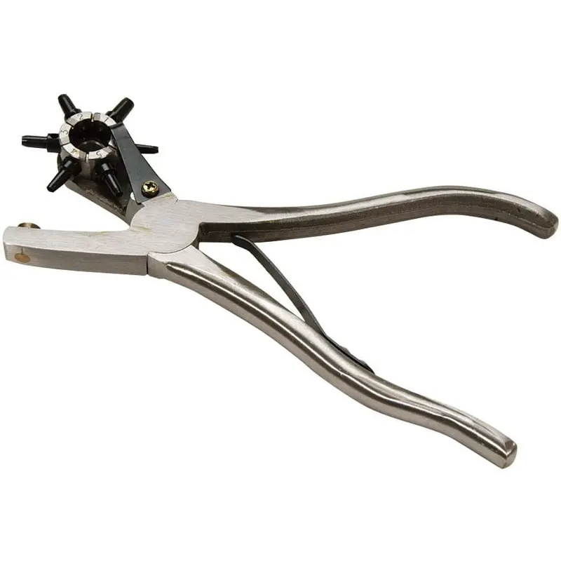Jeffers Pro Rotary Leather Punch & 6 Replacement Punch Tubes for Tack & Leather Care