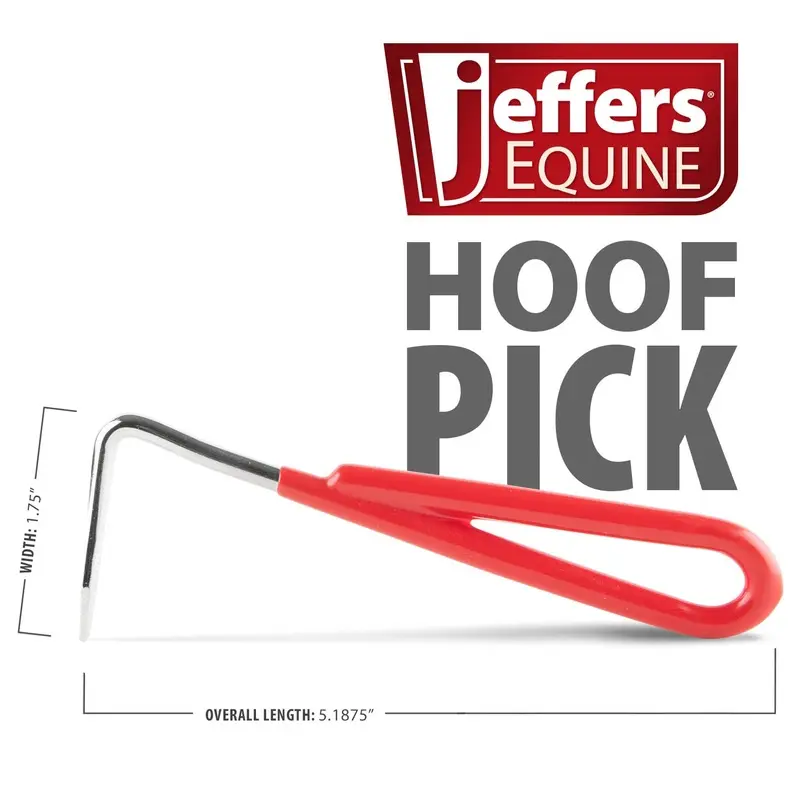 Jeffers Steel Horse Hoof Pick with Coated Handle