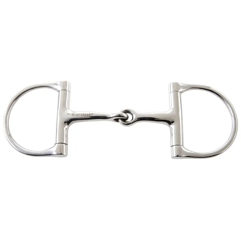 Korsteel Jointed Dee Ring Snaffle Bit, 5"