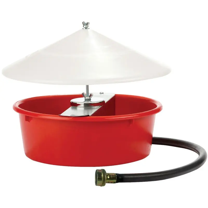 Little Giant Automatic Chicken Waterer with Cover, 5 qt