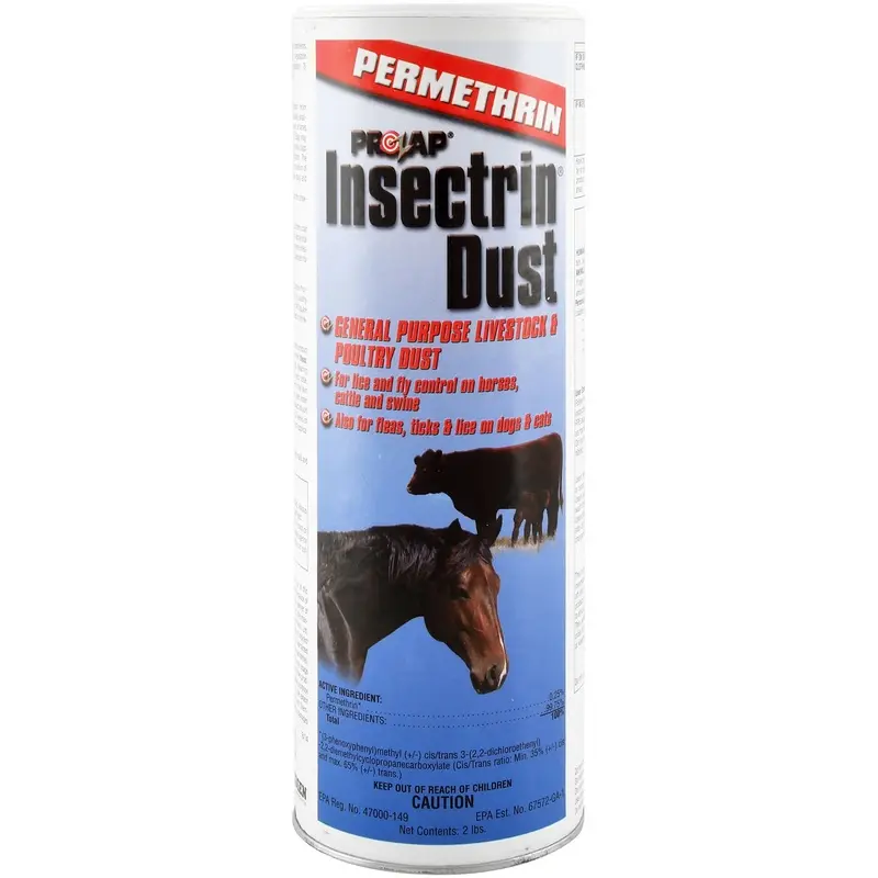 Prozap Insectrin Dust, 2 lb Shaker for Fly Control