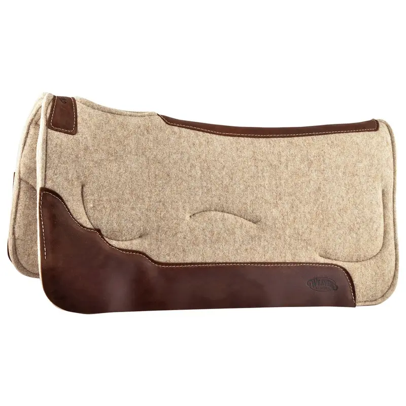 Weaver Leather Contoured Shock-Absorbing Gel Wool Saddle Pad