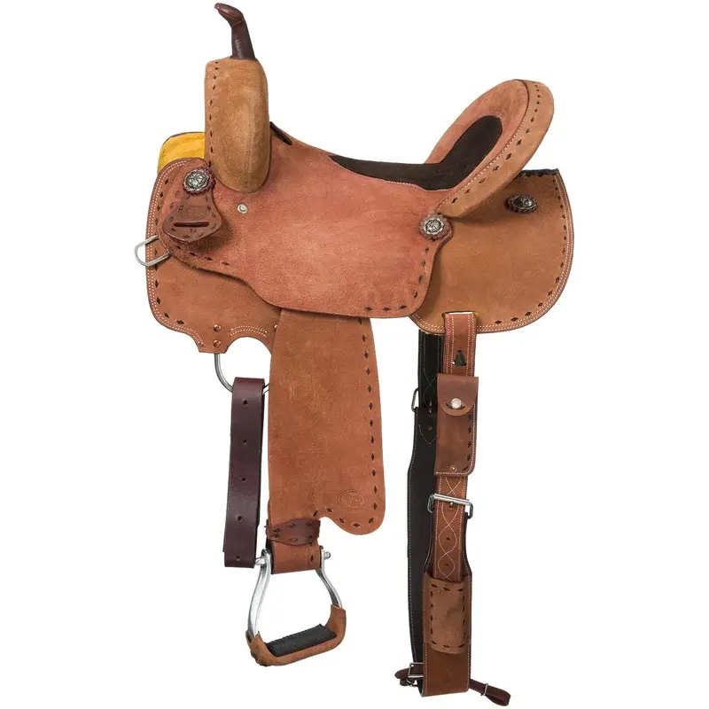 Royal King Branson Roughout Barrel Saddle, Brown