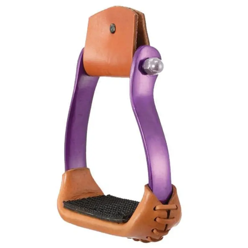 Polished Aluminum Barrel Racer Stirrups