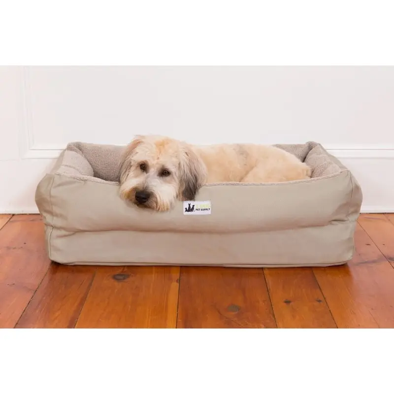 EZ-Wash Memory Foam Orthopedic Dog Bed with Bolster