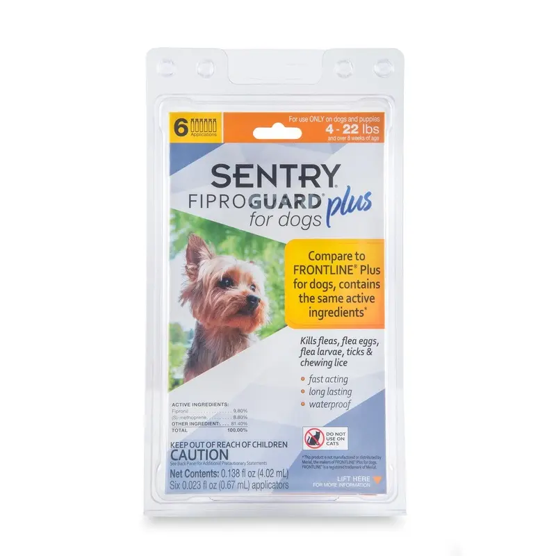 SENTRY Fiproguard Plus Topical Flea & Tick Prevention for Dogs