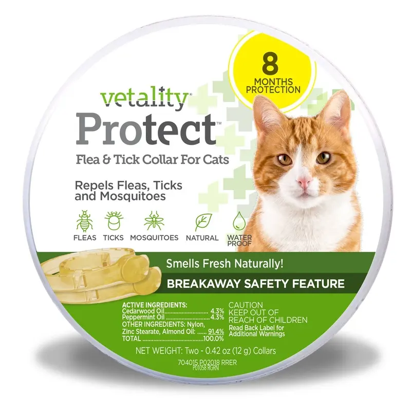 Vetality Protect Flea & Tick Collar for Cats