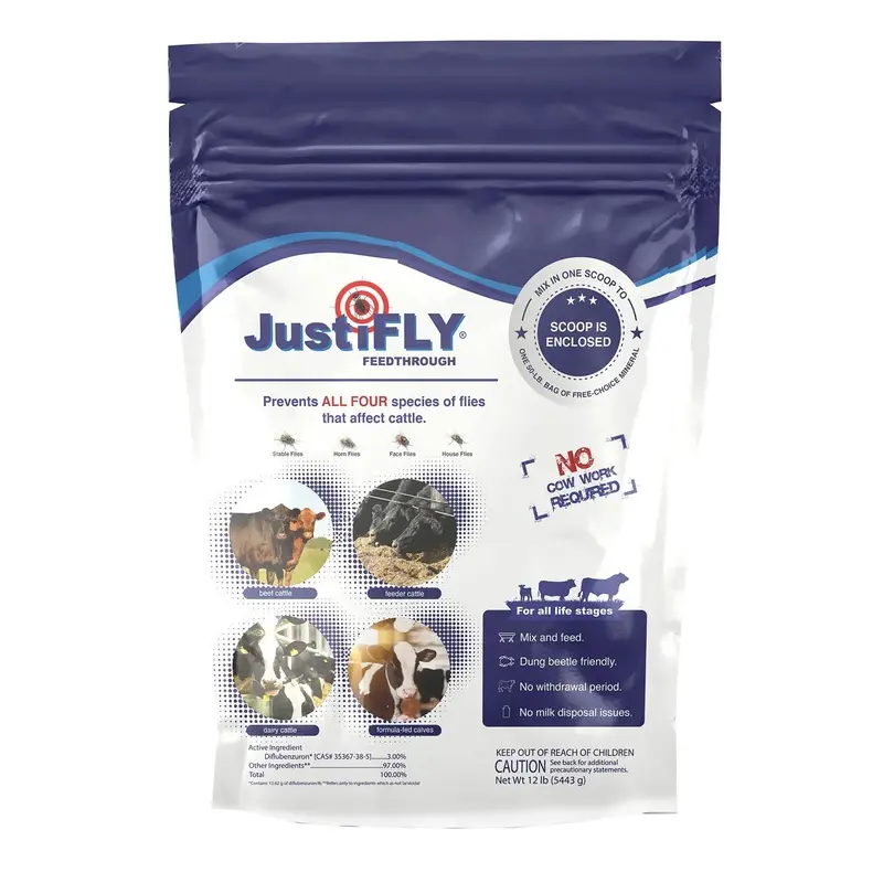 JustiFly 3% Feed-Thru Fly Control with Salt for Cattle