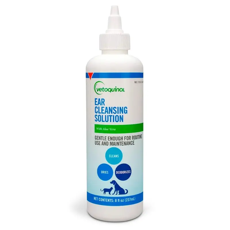 Vetoquinol Ear Cleansing Solution with Aloe for Dogs & Cats