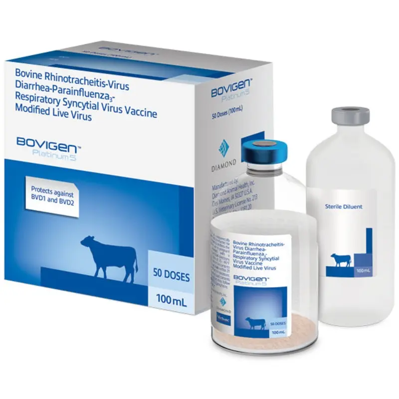 BOVIGEN Platinum 5-Way Cattle Vaccine with Respiratory + Lepto Coverage