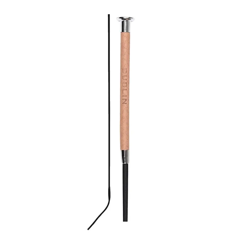 Dublin Fancy Stitch Leather Dressage Whip for English Riding