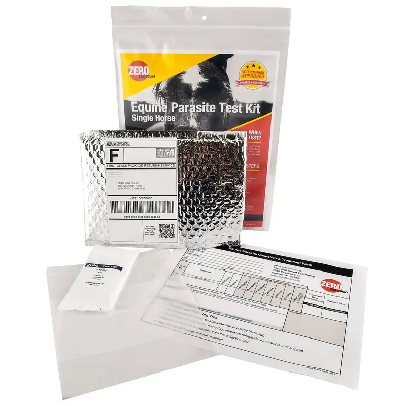 Zero Egg Count Equine Fecal Test Kit