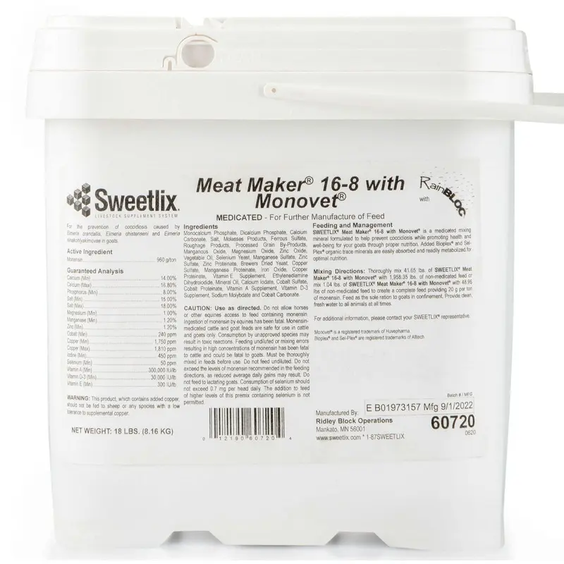 SWEETLIX Meat Maker Goat 16-8 with Monovet & RainBloc