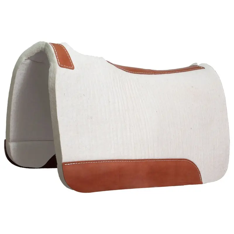 Jeffers "Dr. J" 100% Pressed Wool Contoured Barrel Saddle Pad
