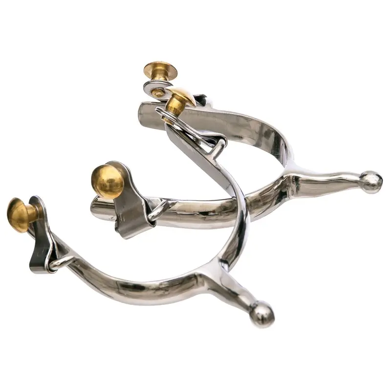 Jeffers Ladies' 1-1/2" Shank Humane Spurs with Ball End, Pair