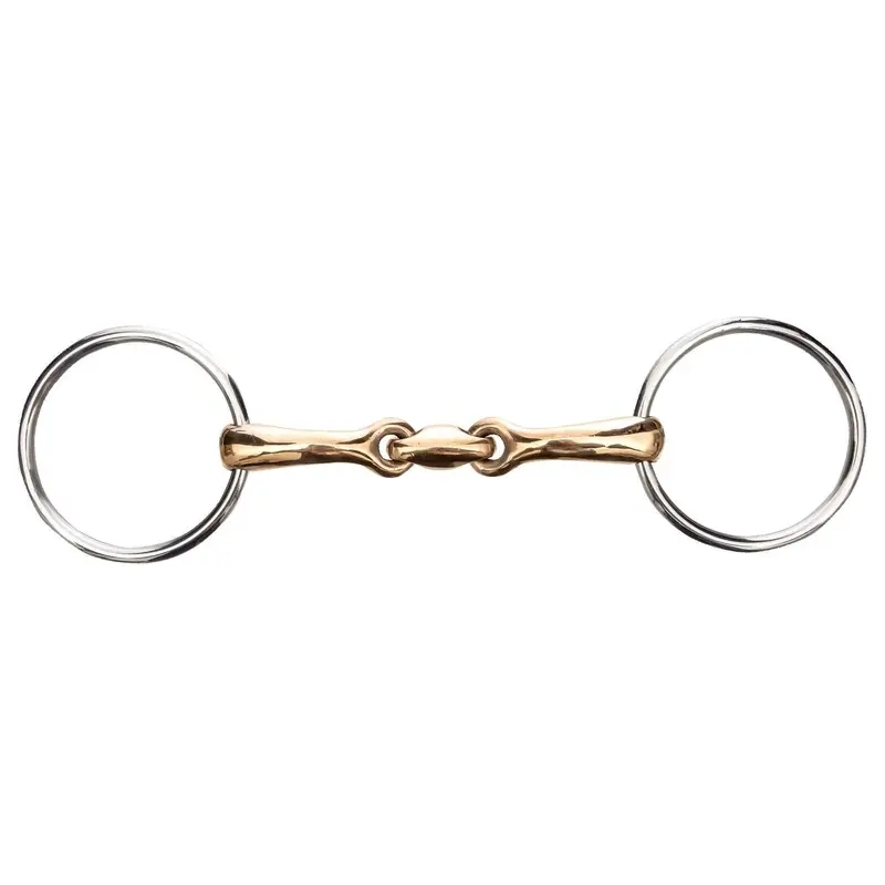 Jeffers Oval Mouth Copper Loose Ring Horse Bit, 5"