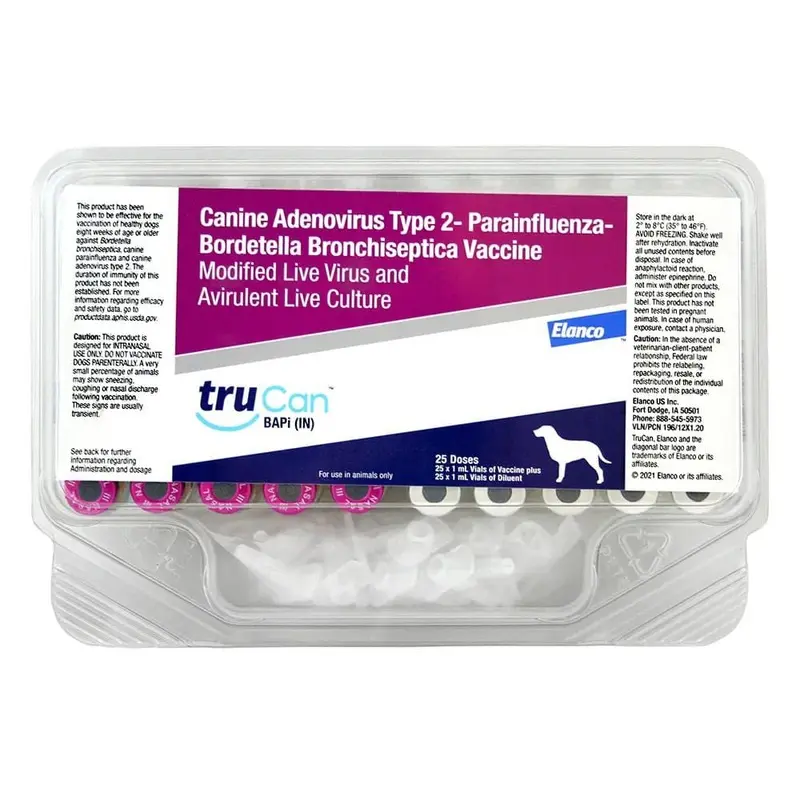 TruCan BAPi (Intranasal) Dog Vaccine, 25 Single Doses