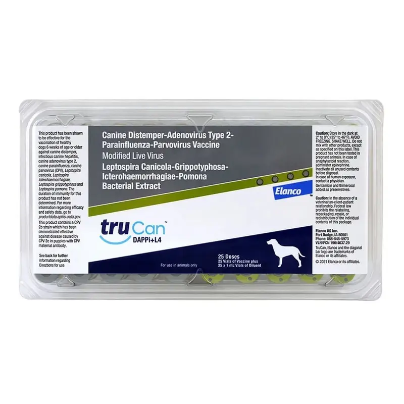 TruCan DAPPi+L4 (formerly Duramune Max 5/4L), 25 Single Doses