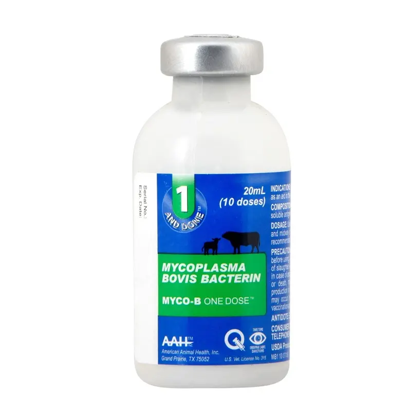 Myco-B One Dose, 1 And Done Cattle Vaccine