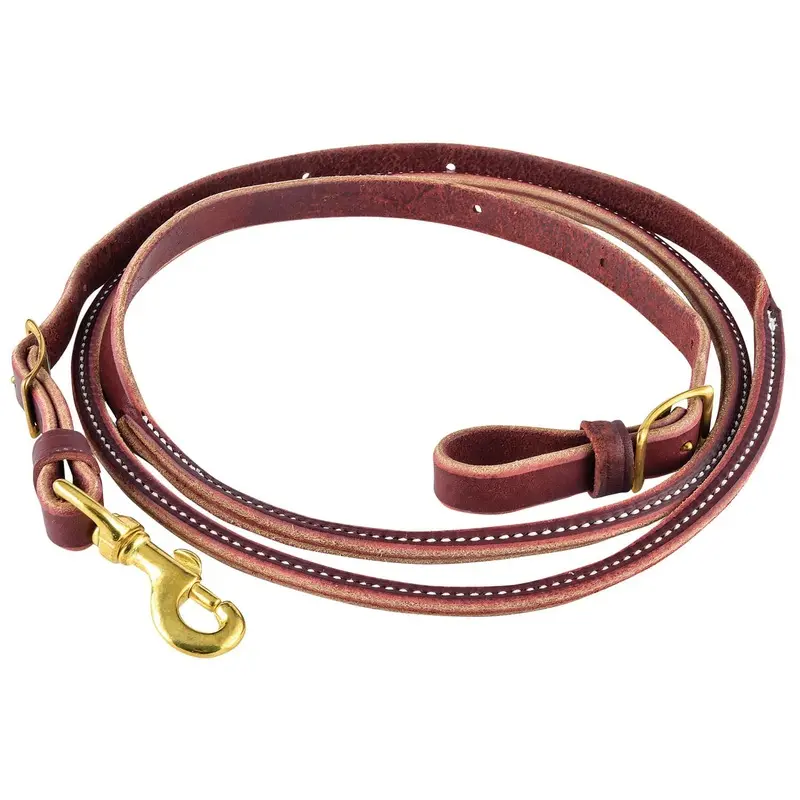 Berlin Leather Latigo Round Center Roper Rein