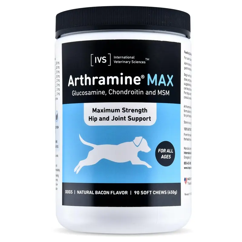 Arthramine MAX Soft Chews, Bacon, 90 ct