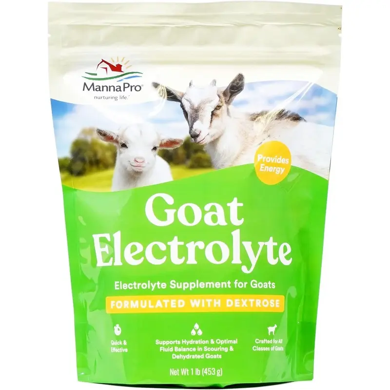 Goat Electrolyte Supplement for Kids & Adult Goats, 16 oz