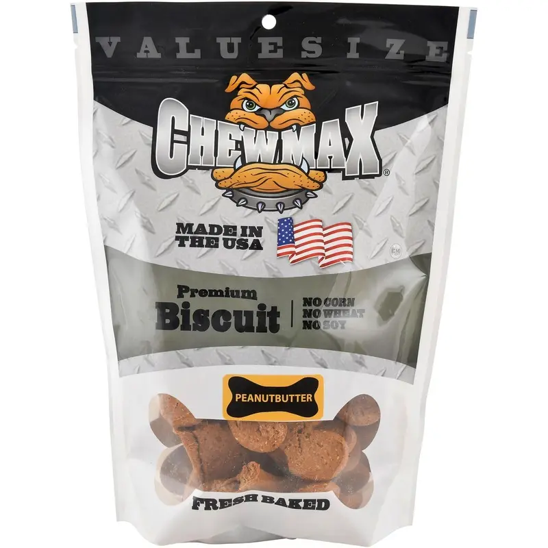 Chewmax Peanut Butter Premium Biscuits, 4"L