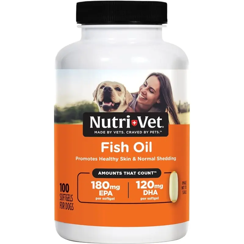 Nutri-Vet Fish Oil, Soft Gels, 100 ct