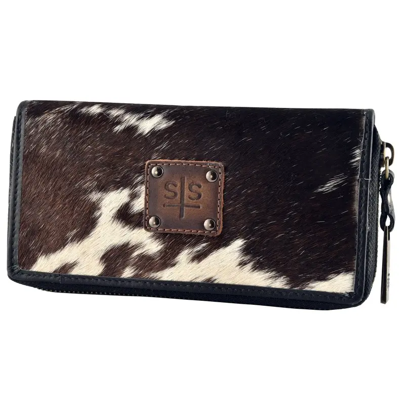 STS Cowhide Bi-Fold Zip Wallet
