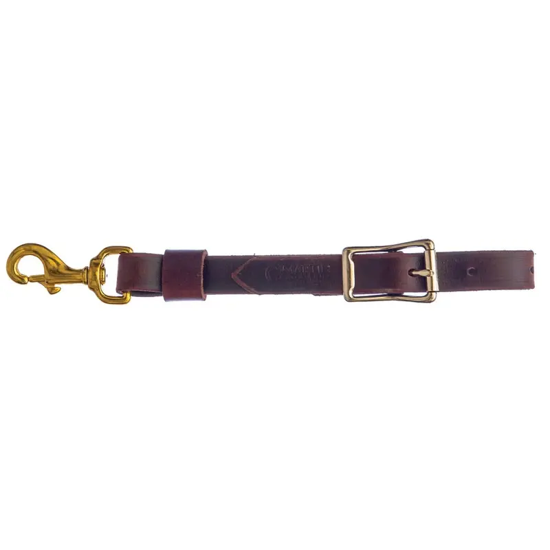 Classic Equine Leather Replacement Tug with Brass Snap