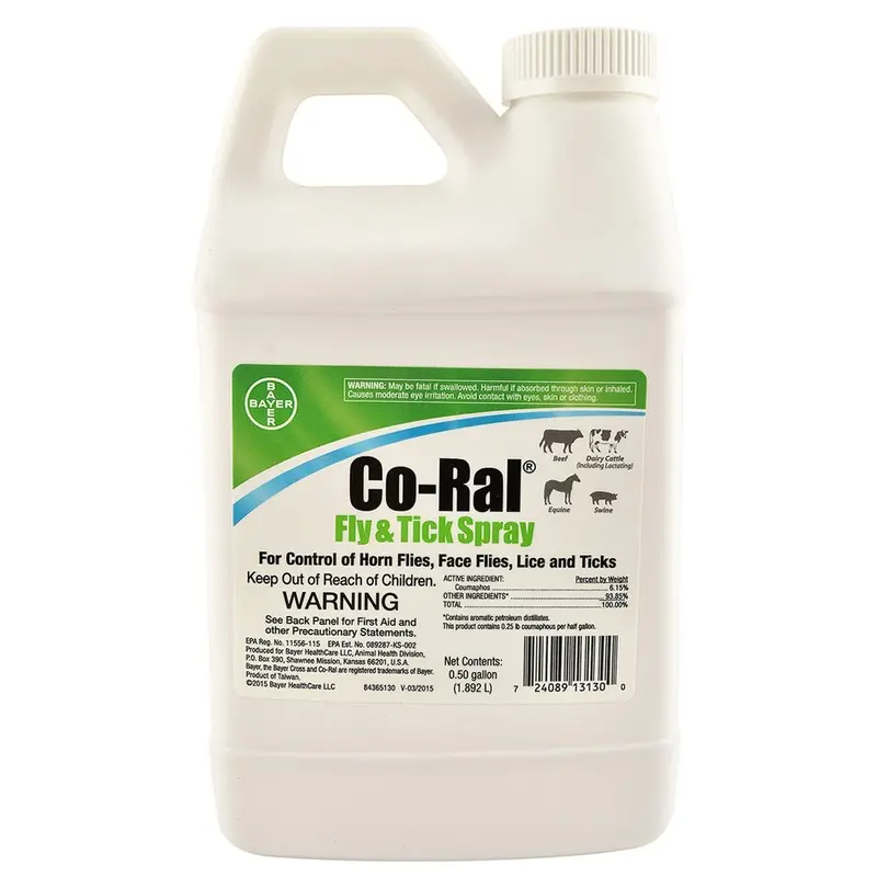 Co-Ral Fly & Tick Spray, 64 oz Pesticide