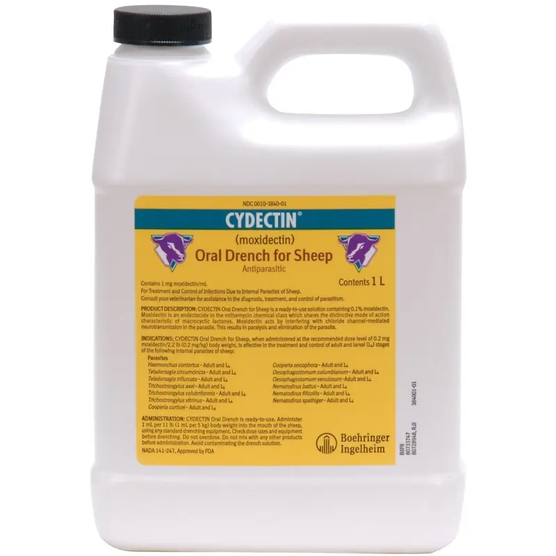 Cydectin (moxidectin) Oral Sheep Drench Wormer