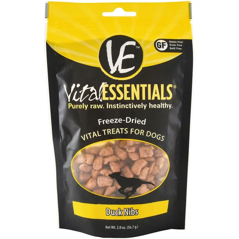 Vital Essentials Freeze-Dried Duck Nibs Dog Treats