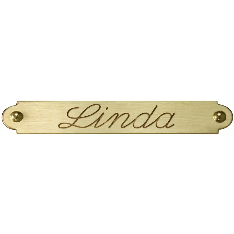 Bridle / Saddle Name Plate, Brass